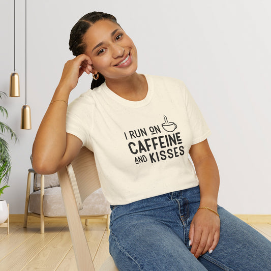 I Run on Caffeine and Kisses... Softstyle T-Shirt