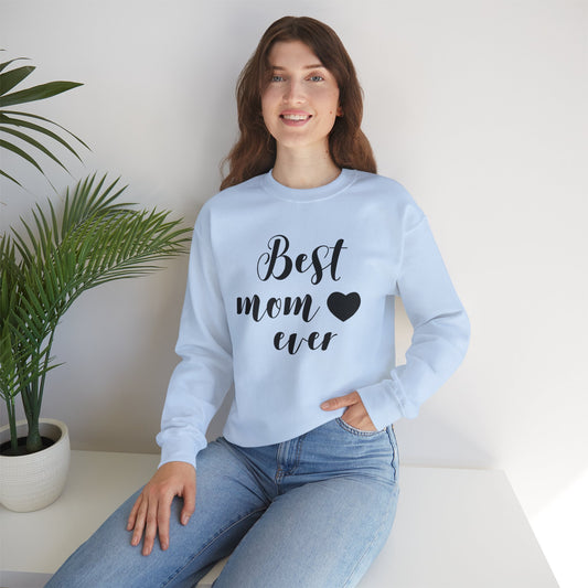 Show Mom some love with our Best Mom Ever Unisex Heavy Blend™ Crewneck Sweatshirt